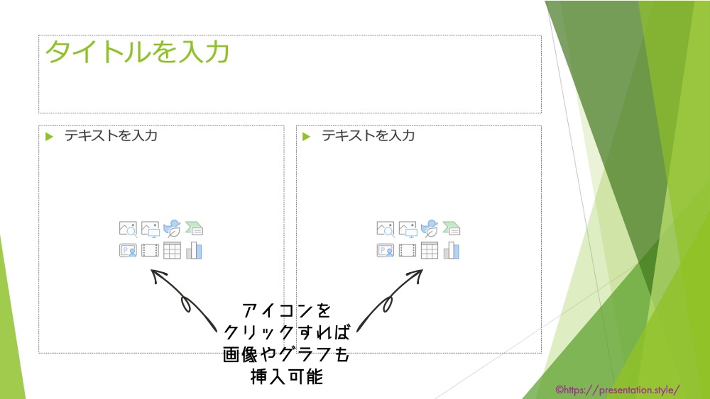 パワーポイントのプレースホルダー